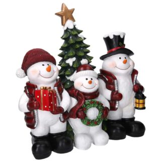 Pupazzi di neve resina con led cm52x29h52,5