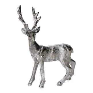 Renna resina argento cm21x10h21