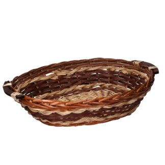 Cesta vimini noce ovale cm51/56x40h13