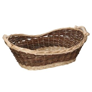 Cesta vimini noce ovale cm50/54x34h14/18