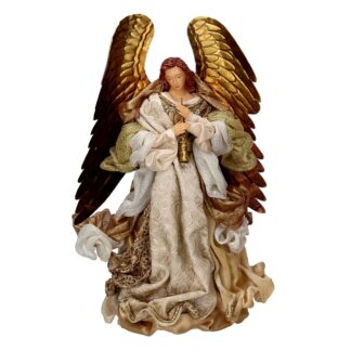 Angelo tessuto oro con flauto cmh35,5