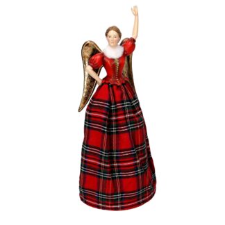 Angelo resina scozzese rosso cm14,7x14,7h36,8