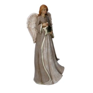 Angelo resina grigio cm11,5x9h25,5