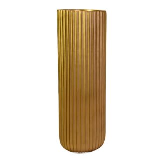 Portavaso resina oro opaco cm ø40h120