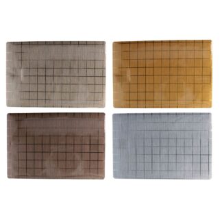 Tovaglietta plastica quadretti rettangolare colori assortiti cm45x30