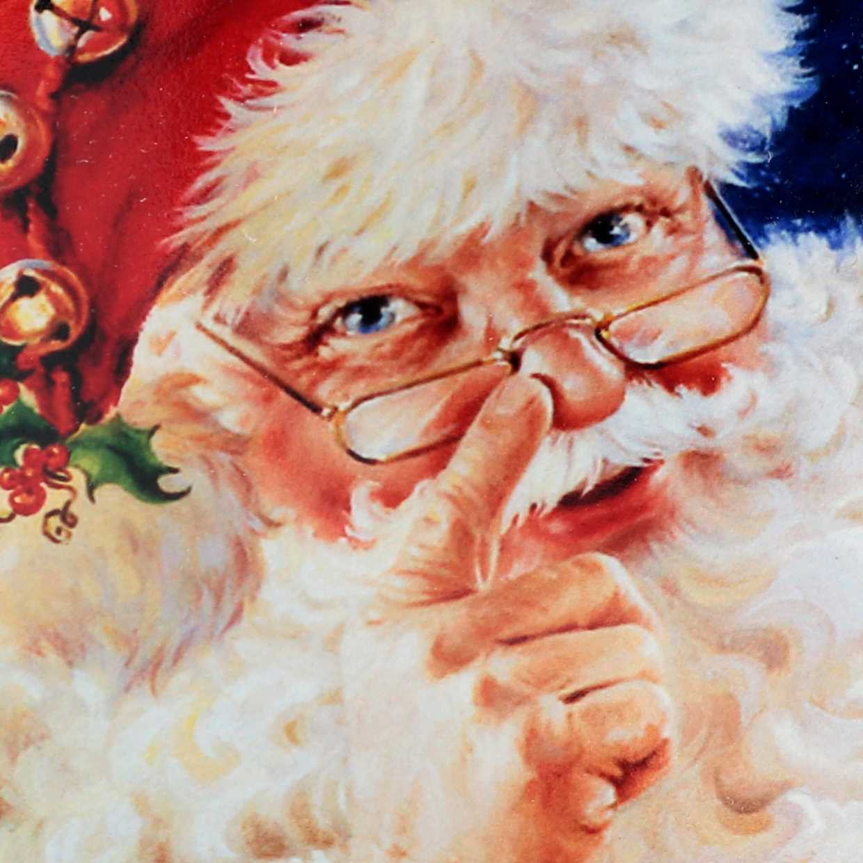 Mattonella ceramica babbo natale tondo cm18x18x0,6 - immagine 4