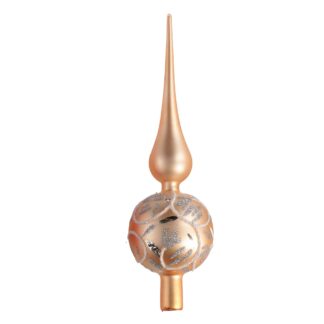 Puntale vetro oro cm ø7,5h30