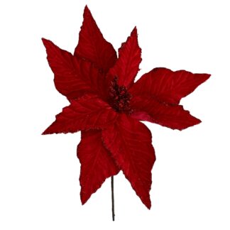 Fiore plastica rosso cm ø28h15