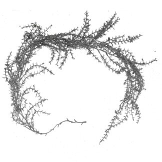 Festone plastica argento cm121