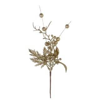 Pick plastica bacche oro cm33