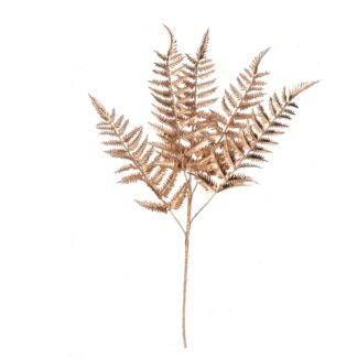 Ramo plastica felce oro cm70