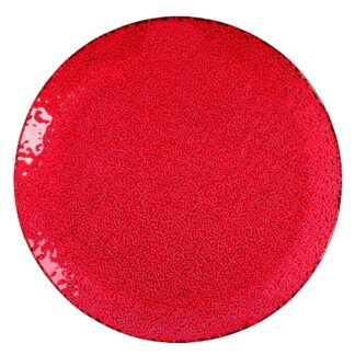 Svuotatasche vetro rosso tondo cm ø20