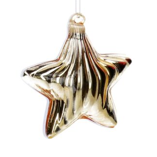 Stella vetro oro cm8x8h3