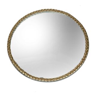 Centrotavola specchio filo oro cm ø20