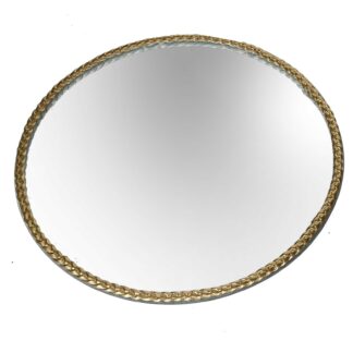 Centrotavola specchio filo oro cm ø25