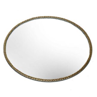 Centrotavola specchio filo oro cm ø30