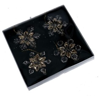 Fiocco di neve vetro confezione 4pz orocm16x16h2