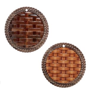 Sottopentola ceramica intreccio tondo 2assortiti cm ø20x0,7