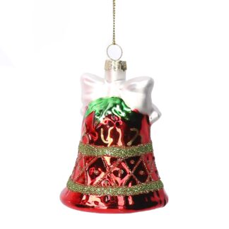 Campana vetro rosso cm6,5x8,6