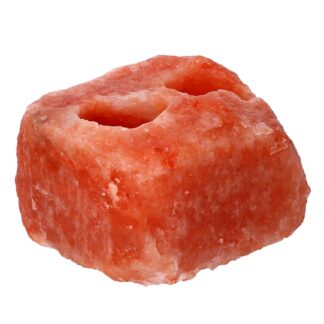 Portacandele sale grezzo 2p cm11x13h6,5