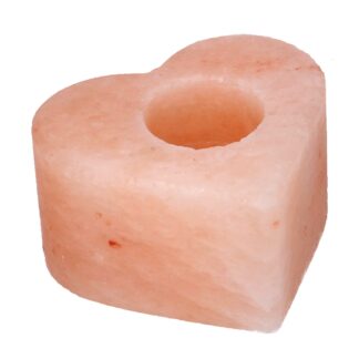 Portacandele sale cuore 1p cm10,5x10,5h6,5