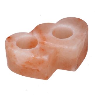 Portacandele sale cuore 2p cm11x17,5h6,5
