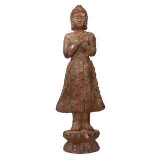 Buddha resina bronzo cm23,8x18h71,5
