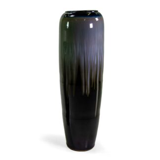 Vaso ceramica blu notte cmø26h120