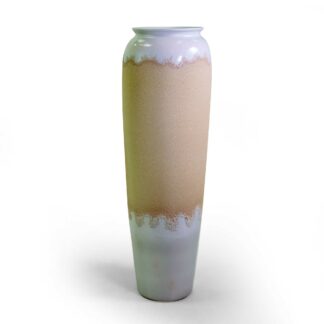 Vaso ceramica bianco sabbia cmø27h120