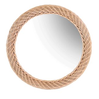 Specchio rattan intreccio naturale tondo cm ø49h3