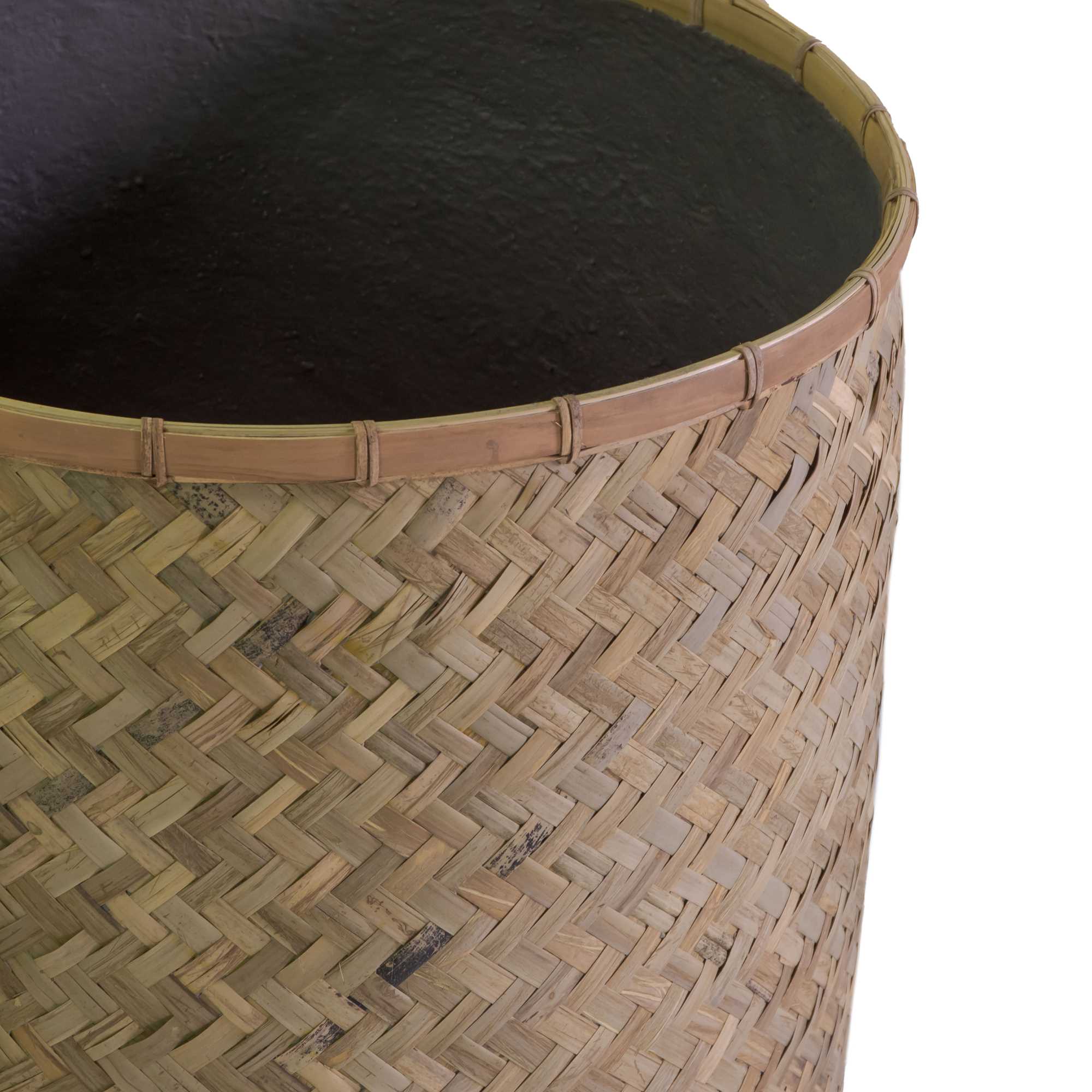 Portavaso cemento bambù 1-2 naturale tondo cm ø75h80 - immagine 4