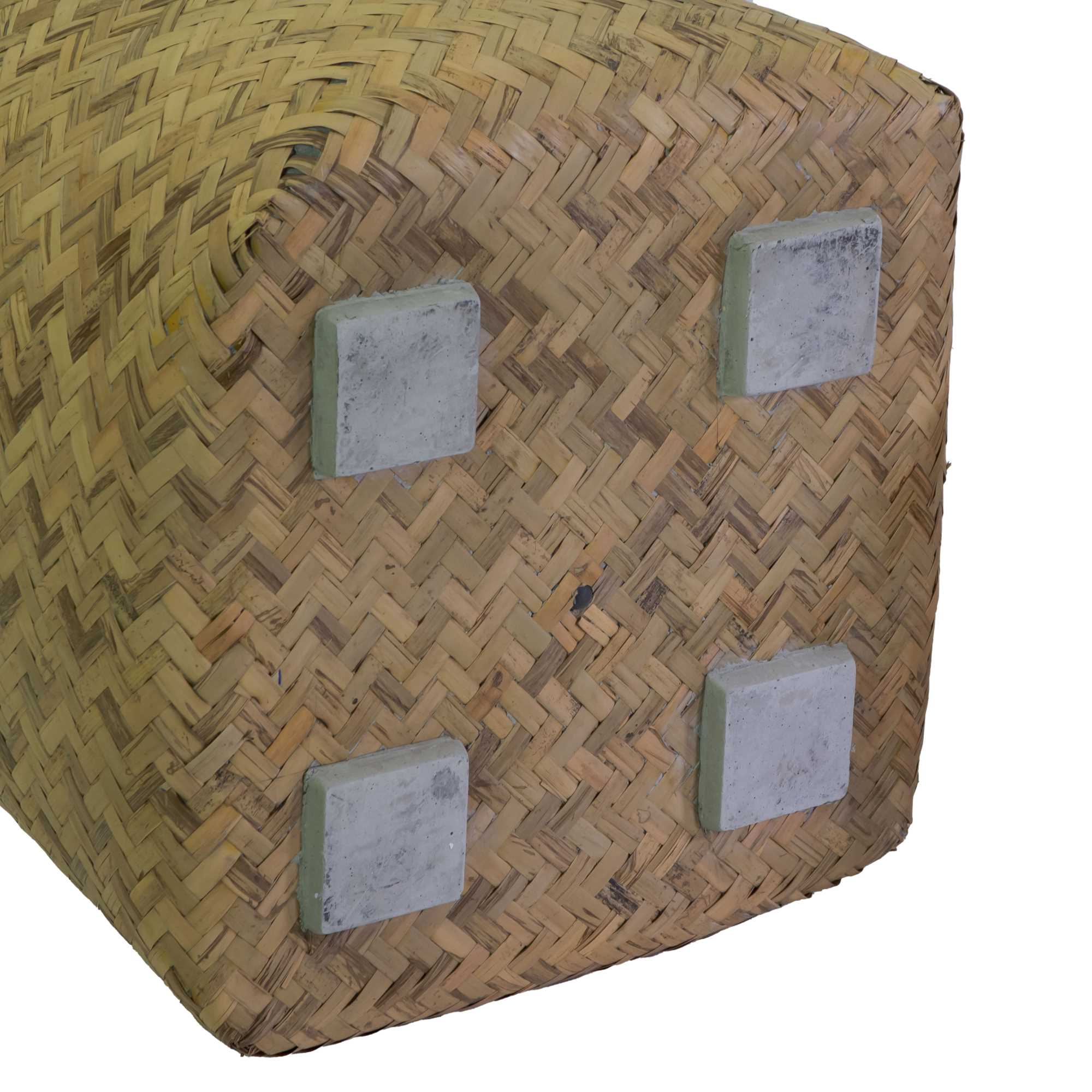 Portavaso cemento bambù 1-2 naturale tondo cm ø75h80 - immagine 3