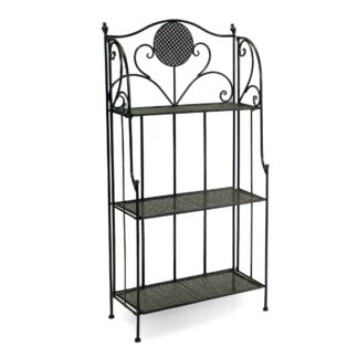 Scaffale metallo Leila 3 ripiani antracite cm58x28h120