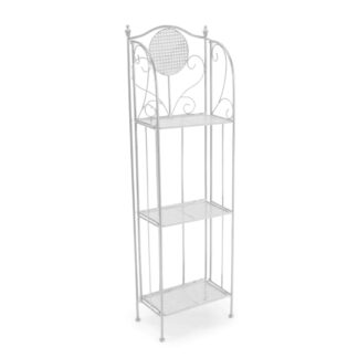 Scaffale metallo Leila 3 ripiani biancocm35x25h118