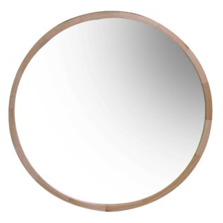Specchio legno naturale tondo cm ø60x3