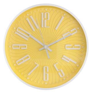 Orologio plastica giallo tondo cm ø30