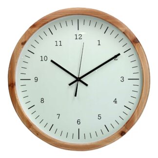 Orologio legno verde acqua tondo cm ø45h6