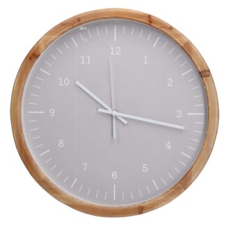 Orologio legno grigio tondo cm ø45h6