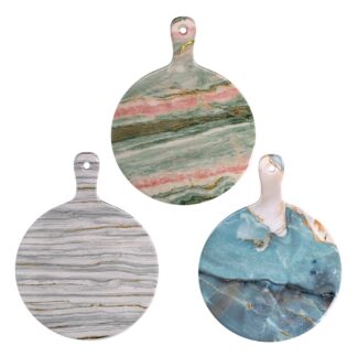 Sottopentola a manico ceramica effetto marmo 3 assortiti cm35x27x1