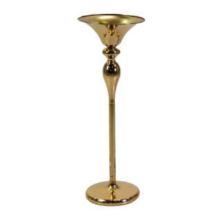 Portavaso metallo oro cm ø26h120