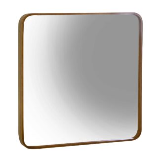 Specchio legno oro quadro cm60x60x5