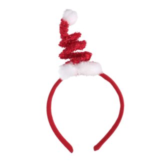 Cerchietto tessuto cappello rosso cm12x3x24