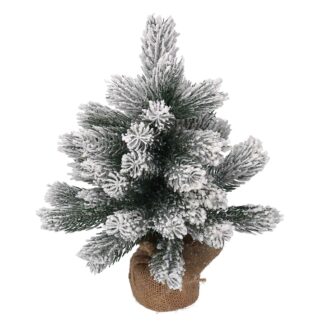 Albero innevato verde cm h30