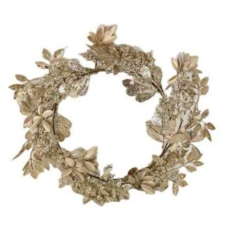 Coroncina plastica champagne cm ø48