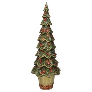 Albero resina fiori verde cm ø14h43