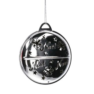 Sfera metallo argento cm9x2,7x10/19