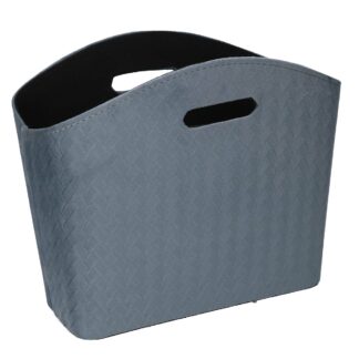 Portariviste velluto treccia azzurro cm33,5x15,5h25,5