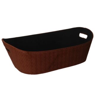 Cesta velluto arancione cm45x30h14