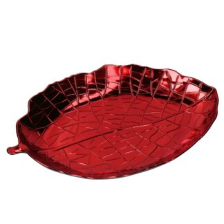Svuotatasche plastica foglia rosso cm39x4x27