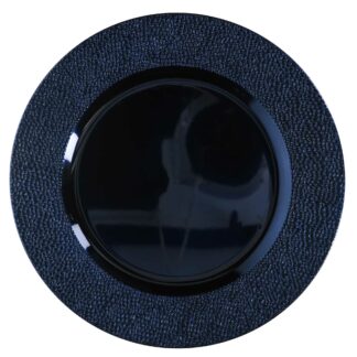 Sottopiatto plastica blu tondo cm ø33